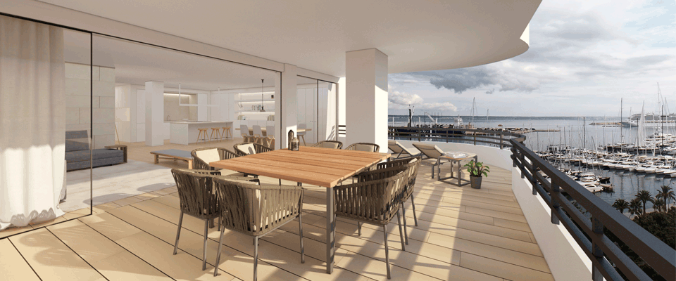 Vivienda Exclusiva Puerto Deportivo de Palma. Islas Baleares.